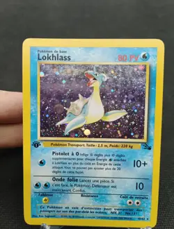 Lokhlass 10/62 Fossile Ed1 Holo Carte Pokemon Fr - Image 5