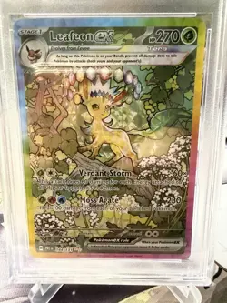 2025 POKEMON PRE EN-PRISMATIC EVOLUTIONS #144 LEAFEON EX PSA 9 - Image 5