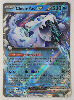 Chien-Pao EX 061/193 Double Rare Paldea Evolved English NM Pokemon TCG - Image 1