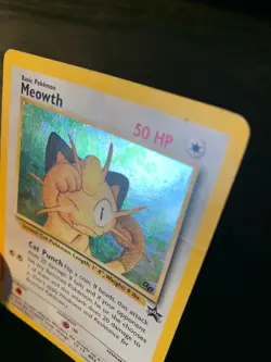 Carte Pokemon : Miaouss / Meowth Promo GB Black Star Wizards Anglaise (Exclus) - Image 3