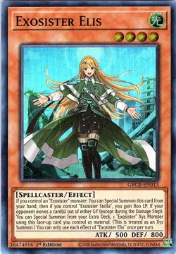 Yugioh: Exosister Elis - GRCR-EN013 - Super Rare - 1st Edition - NM - Image 1