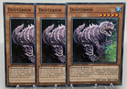 YuGiOh Duoterion SGX2-ENC10 Playset x3 1st Edition Near Mint Common - Image 1