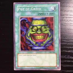 Pot Of Greed Common Unlimited Yu-Gi-Oh! Starter Deck Yugi Evolution SYE-040 LP - Image 1