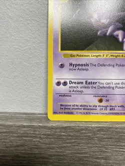 Haunter 29/102 Base Set Shadowless – NM – Vintage Pokemon TCG Card WOTC 1999 - Image 5