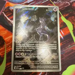 Pokemon TCG Mewtwo 052 SV: Scarlet & Violet Promo Holo Card 130 HP Psychic - Image 1