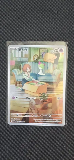 Ralts Scarlet & Violet Illustration Rare Card 211/198 Near Mint Condition - Image 1