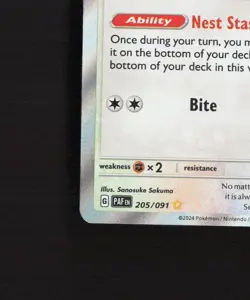 Skwovet 205/091 Paldean Fates Shiny Holo Rare Pokemon Card NM - Image 5