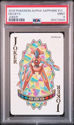 Deoxys Pokemon Alpha Sapphire Playing Cards Joker - PSA 9 *Only 9 graded RARE - Image 1