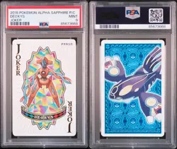 Deoxys Pokemon Alpha Sapphire Playing Cards Joker - PSA 9 *Only 9 graded RARE - Image 3