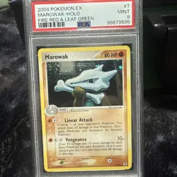2004 Pokemon EX FireRed LeafGreen Marowak Holo Rare Card #7/112 - Image 1