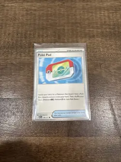 Pokemon TCG Poke Pad Trainer-Item Card 198/217 English Regular 2023 - Image 1