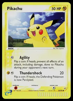 Pokemon Card - Pikachu Team Magma vs Team Aqua 43/95 Common Reverse Holo - Image 1