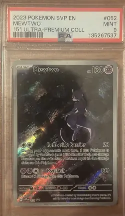 Mewtwo 052 Sv: Scarlet & Violet Promo Cards Holo PSA 9 - Image 1