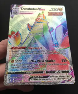 Duraludon 219/203 Rainbow SWSH Evolving Skies HYPER RARE Pokemon Card Exc - Image 3