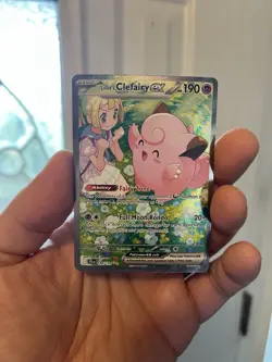 Pokemon TCG Journey Together Lillie's Clefairy EX Holo Card 184/159 - Image 2