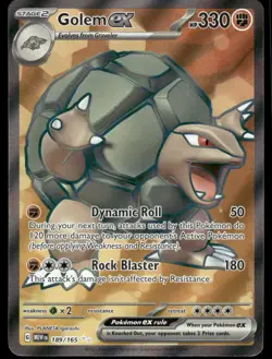 Pokemon Cards Golem ex 189/165 151 Ultra Rare *eBay Live* - Image 1