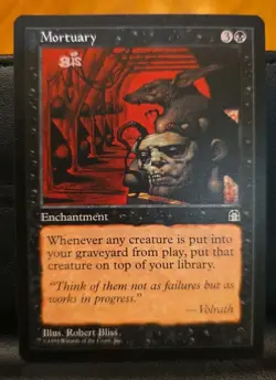 Mortuary - Stronghold NP Black Rare MAGIC MTG CARD - Image 1
