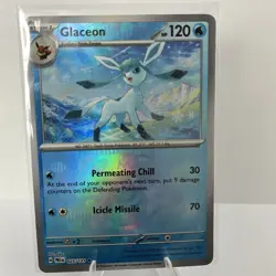 Pokemon TCG Glaceon 025/131 Prismatic Evolutions Master Ball Reverse Holo Card - Image 1