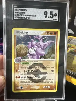 Pokemon Nidoking Holo Rare TCG Card EX FireRed LeafGreen #8/112 - Image 1