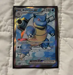 Pokemon TCG Blastoise EX Holo Ultra Rare Card Scarlet Violet-151 - Image 1