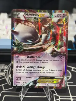 Mewtwo EX Holo Ultra Rare 62/162, 2015 BREAKthrough Pokemon TCG Card - Image 1