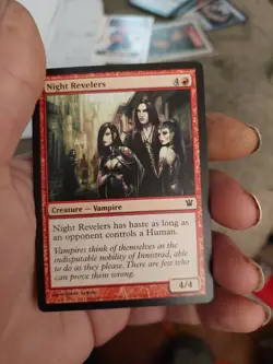 MTG Magic:the Gathering card: night revelers - Image 2