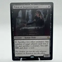 1x Priest of Forgotten Gods Ravnica Remastered MTG Magic the Gathering NM - Image 1
