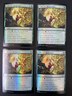 MTG- Collective Resistance x4 - MH3 - All FOIL - Image 1