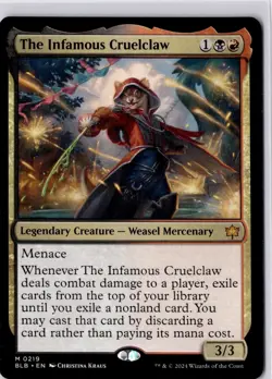 The Infamous Cruelclaw Bloomburrow Regular NM M 0219 - Image 1