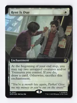 Rent Is Due (Extended Art) (Foil) 0247 (R) MTG Marvel's Spider-Man (SPM) - Image 1