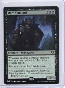 Ogre Slumlord 177 Foil Commander Masters MTG LP - Image 1