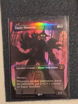 MTG Super Shredder Borderless Foil M0217 TMNT Universes Beyond NM - Image 1