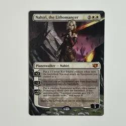 MTG altered art hand painted Magic the Gathering Nahiri, The Lithomancer - Image 1