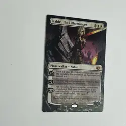 MTG altered art hand painted Magic the Gathering Nahiri, The Lithomancer - Image 2
