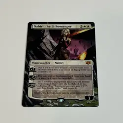 MTG altered art hand painted Magic the Gathering Nahiri, The Lithomancer - Image 3