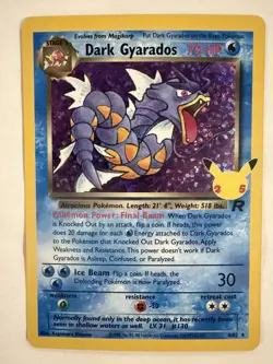 Pokemon Celebrations Classic Collection Dark Gyarados Card #8/82 (3) - Image 2