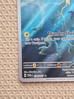Pokemon Card Wattrel 178/167 Twilight Masquerade Illustration Rare Near Mint - Image 5