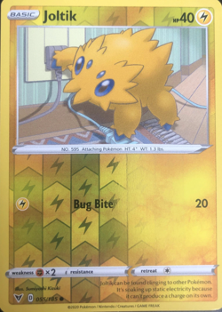 POKEMON TCG - VIVID VOLTAGE - JOLTIK - REVERSE HOLO - 055/185 - Image 1