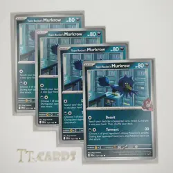 Team Rocket's Murkrow 127/182 x4 Playset 4x Pokemon TCG SV Destined Rivals DRI - Image 1