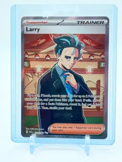 Larry #235 Full Art Trainer Holo 235/182 SV04: Paradox Rift Pokemon TCG - Image 1
