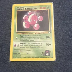 Pokemon TCG Erika's Exeggcute 077/132 Gym Heroes Vintage WoTC NM Free Shipping! - Image 1