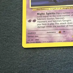 Pokemon TCG WoTC Sabrina's Haunter 058/132 Gym Heroes Vintage Near Mint! - Image 4