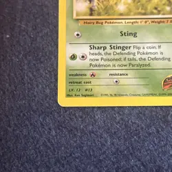 Pokemon TCG WoTC Koga's Weedle 82/132 Gym Challenge Vintage Near Mint NM - Image 4