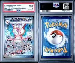 2023 POKEMON OBF EN-OBSIDIAN FLAMES SPECIAL ILLUSTRATION RARE CHARIZARD EX PSA 9 - Image 3