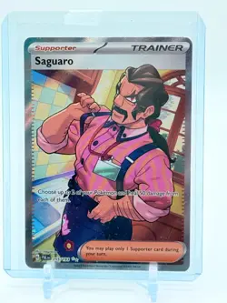 Saguaro #255 Full Art Trainer Holo 255/193 Sv02: Paldea Evolved Pokemon TCG - Image 1