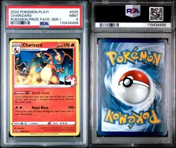 Pokemon Card PSA 9 Charizard Prize Pack Series 1 One Play Promo VIV 025/185 2022 - Image 3
