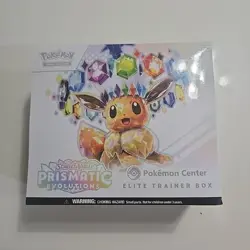 Pokemon Center Prismatic Evolutions ETB Trainer Box - New Sealed - No Tears - Image 1