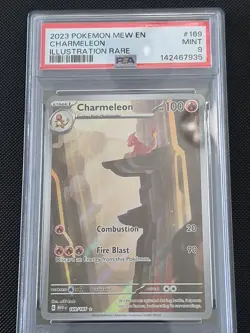 2023 Pokemon MEW EN Charmeleon Illustration Rare #169 PSA 9 🔥 - Image 1