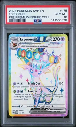 2025 POKEMON SVP EN-SV BLACK STAR PROMO #175 ESPEON EX PSA 10 - Image 1