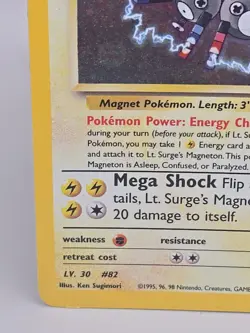 Pokemon Lt. Surge’s Magneton 8/132 Holo Rare Gym Heroes Unlimited - Image 5